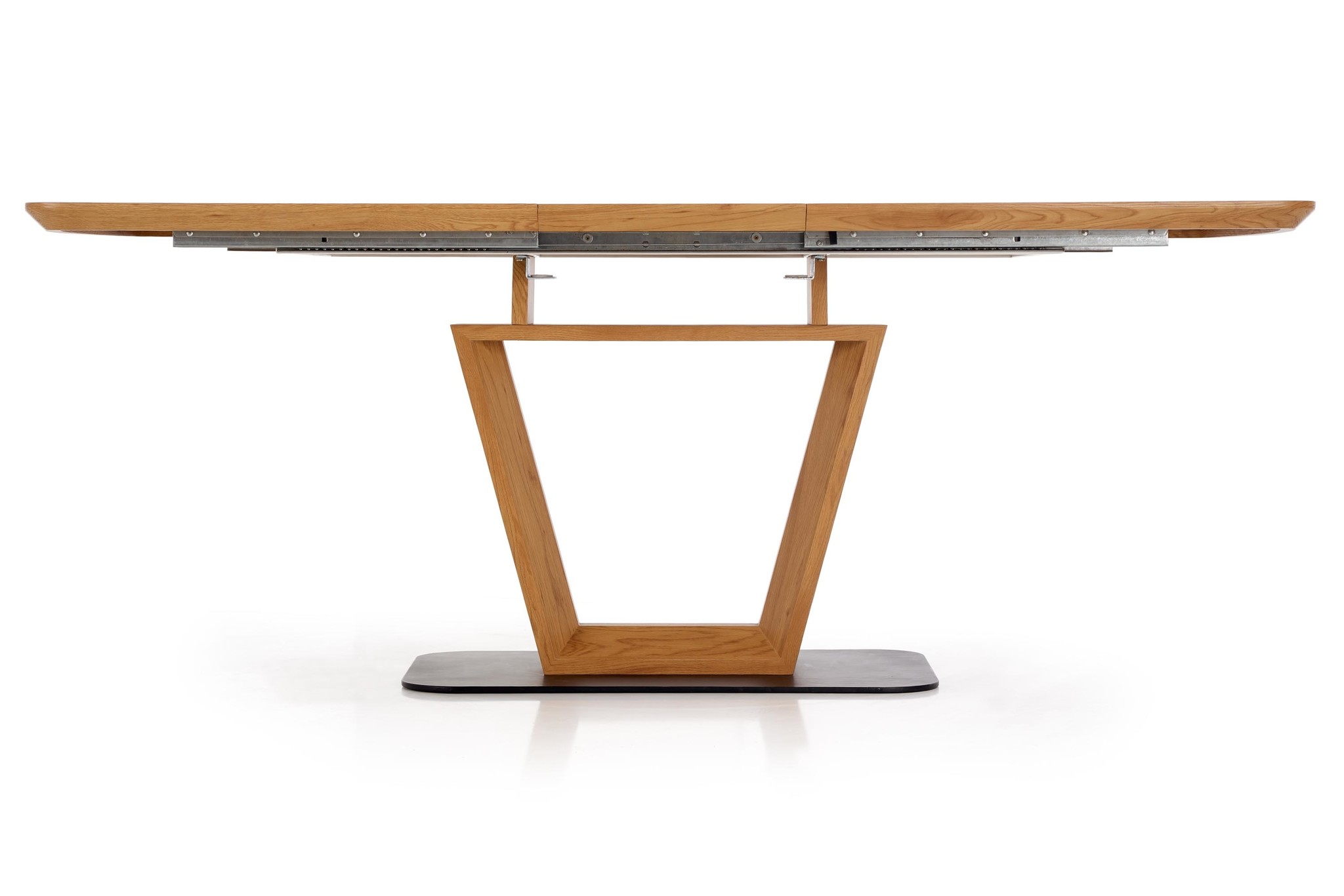 BLACKY - eettafel - ovaal - uitschuifbaar - 160-220x90x76 cm - zwart