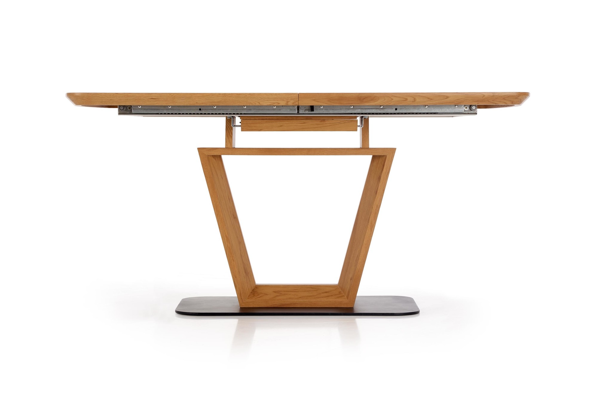 BLACKY - eettafel - ovaal - uitschuifbaar - 160-220x90x76 cm - zwart
