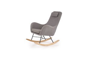 BOTAS - schommelstoel - 75x101x106 cm - hout - grijs