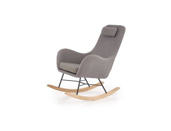 BOTAS - schommelstoel - 75x101x106 cm - hout - grijs