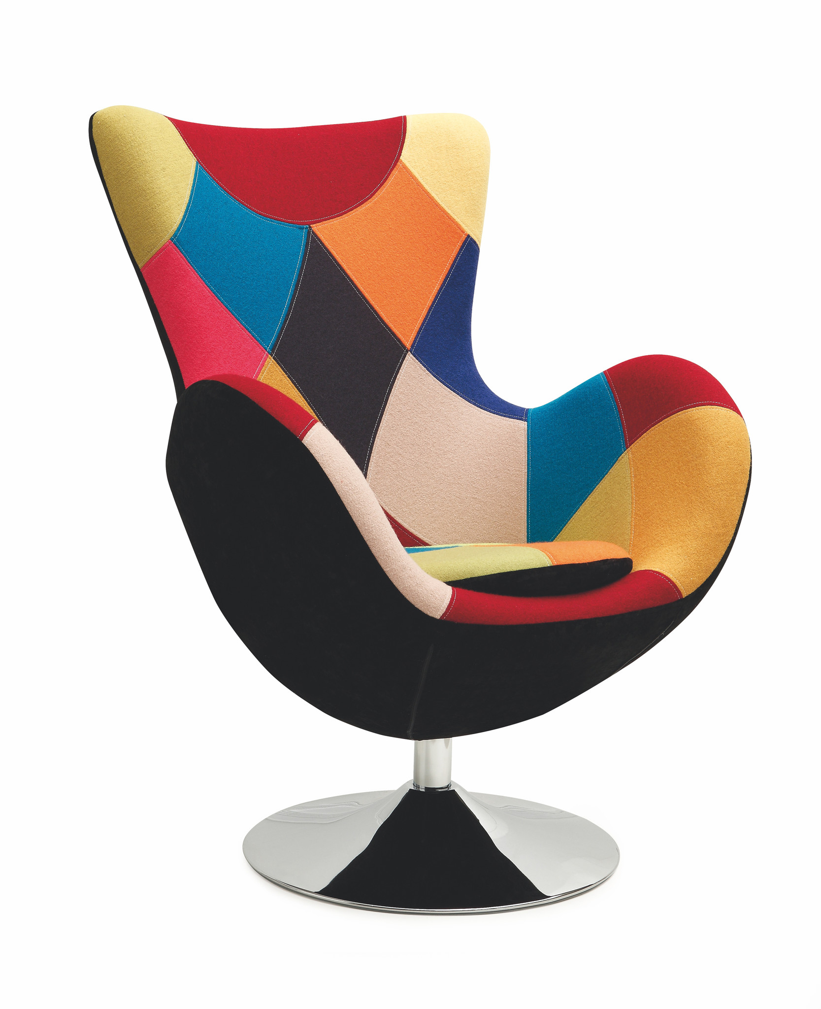 BUTTERFLY - fauteuil - stof - 76x95x57 cm - meerkleurig