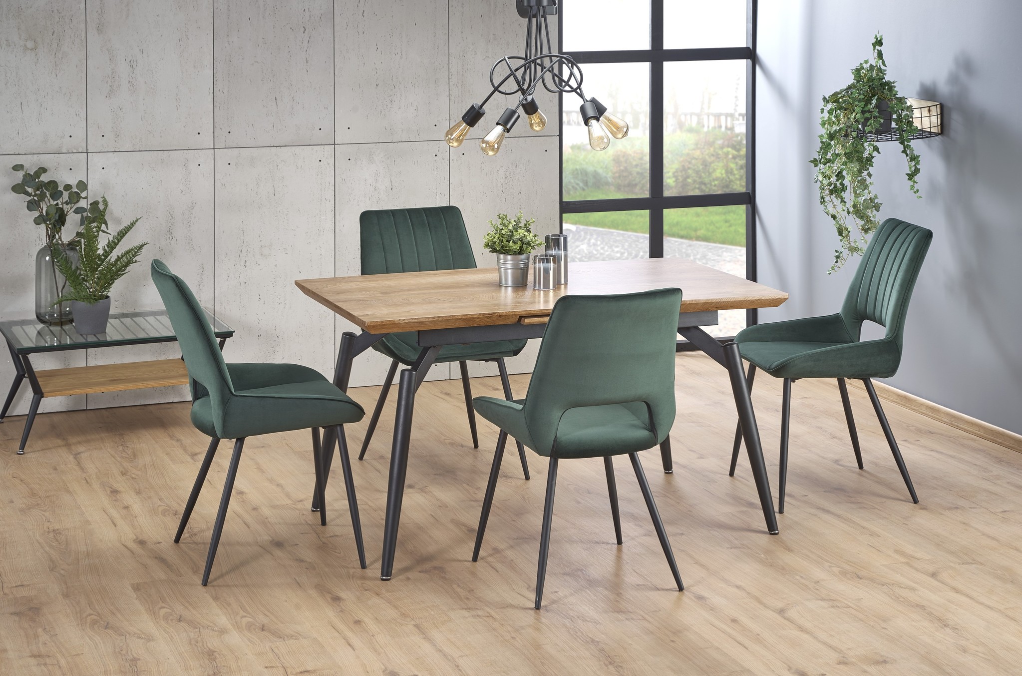 CAMBELL - eettafel - uitschuifbaar - 140-180x80x74 cm