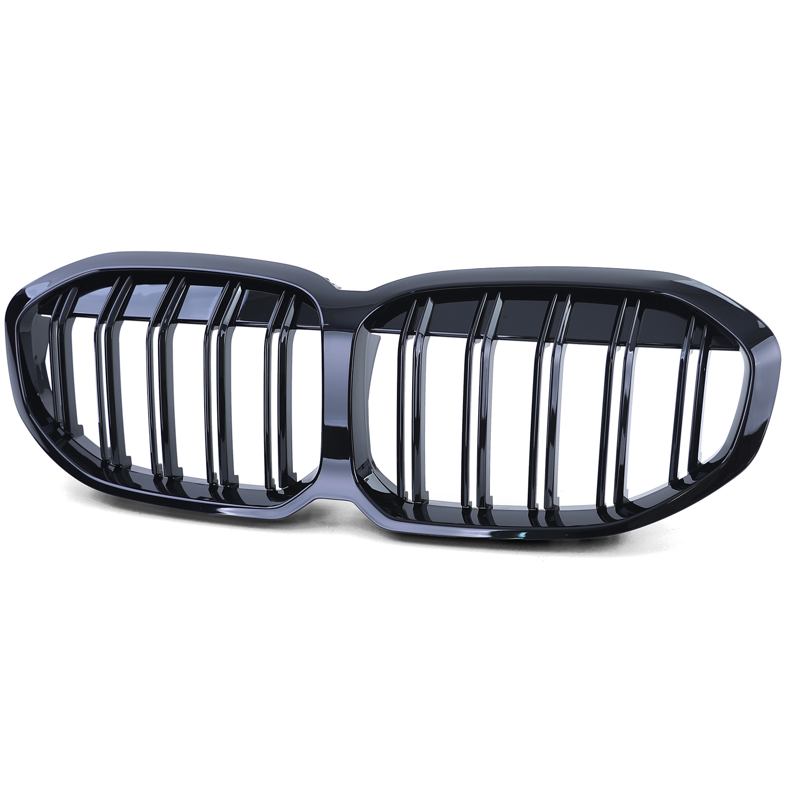 Radiateurgrill - BMW 1 Serie F40 vanaf '19 - Dubbele stang - Zwarte glans - Topkwaliteit