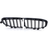 Radiateurgrill - geschikt voor BMW 1 Serie F40 vanaf '19 - Dubbele stang - Zwarte glans - Topkwaliteit