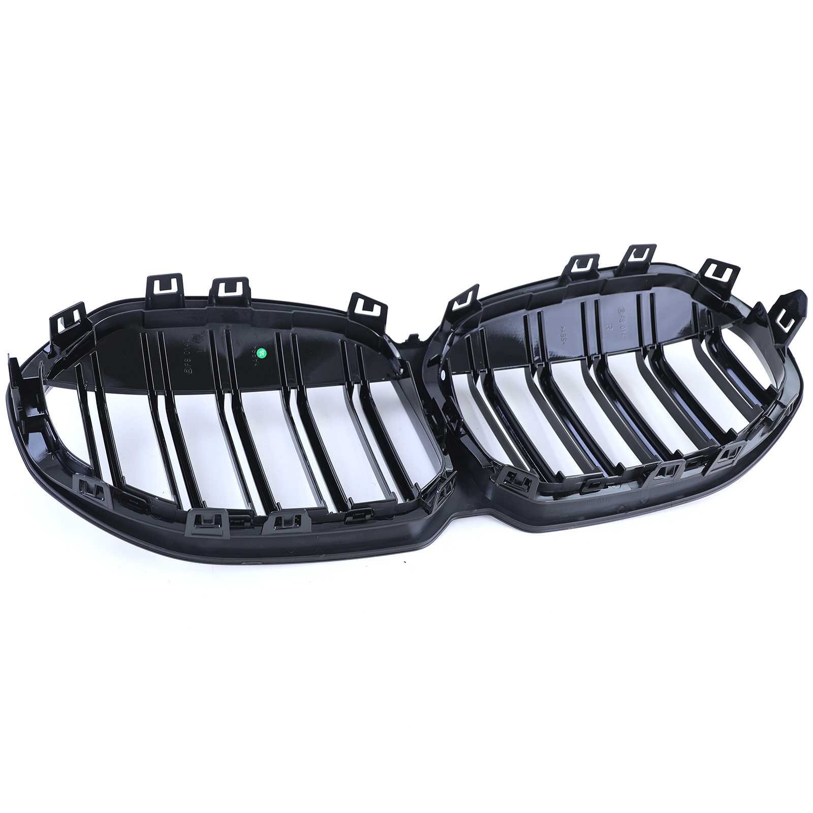 Radiateurgrill - BMW 1 Serie F40 vanaf '19 - Dubbele stang - Zwarte glans - Topkwaliteit