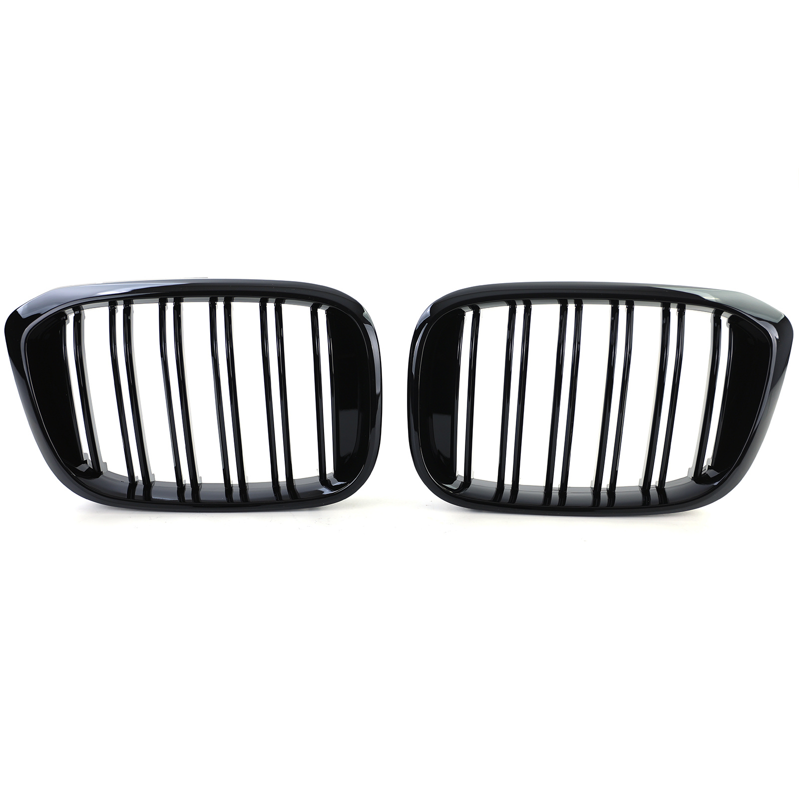 Radiateurgrill geschikt voor BMW X3 G01 X4 G02 - Dubbele stang - Zwart glans