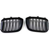 Radiateurgrill geschikt voor BMW X3 G01 X4 G02 - Dubbele stang - Zwart glans