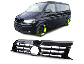 Radiateurgrill - VW Bus T5 Facelift 09-15 - Glanzend zwart - Met embleemuitsparing