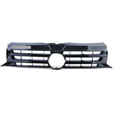 Radiateurgrill geschikt voor VW Bus T5 Facelift 09-15 - Glanzend zwart - Met embleemuitsparing