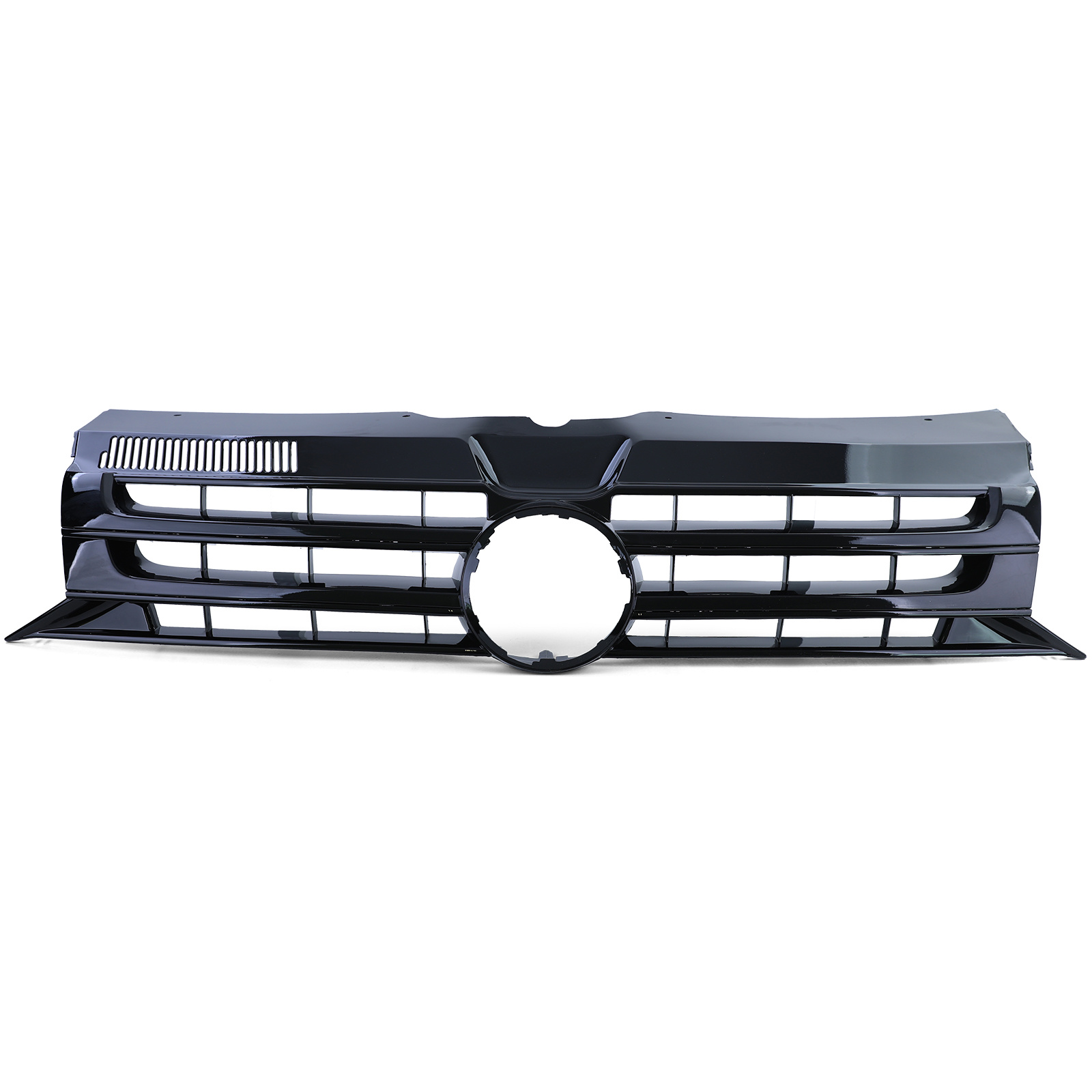 Radiateurgrill geschikt voor VW Bus T5 Facelift 09-15 - Glanzend zwart - Met embleemuitsparing