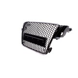 Radiateurgrill - Audi A5 8T 07-11 - Honingraatdesign - Zwart Glanzend