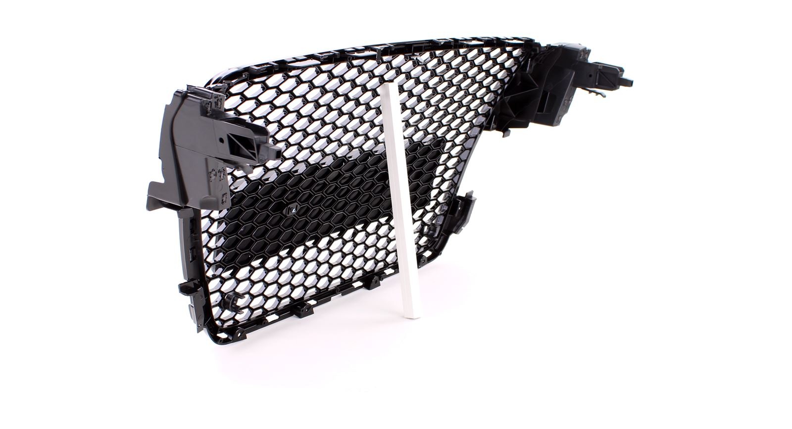 Radiateurgrill - Audi A5 8T 07-11 - Honingraatdesign - Zwart Glanzend