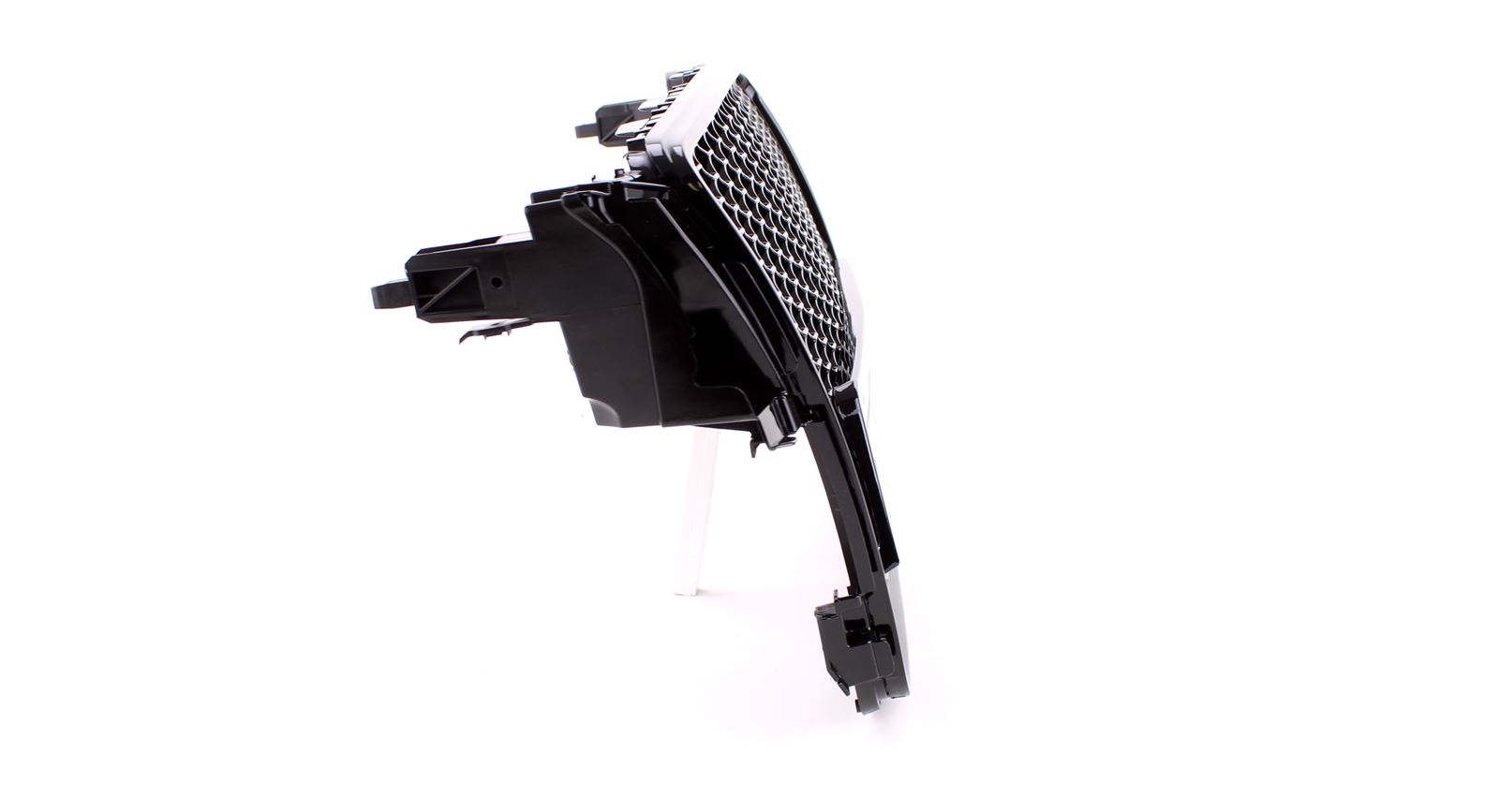 Radiateurgrill geschikt voor Audi A5 8T 07-11 - Honingraatdesign - Zwart Glanzend