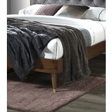 CASSIDY - tweepersoonsbed - 208x162x102 cm - grijs