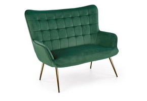 CASTEL - zitbank - 129x100x99 cm - donkergroen