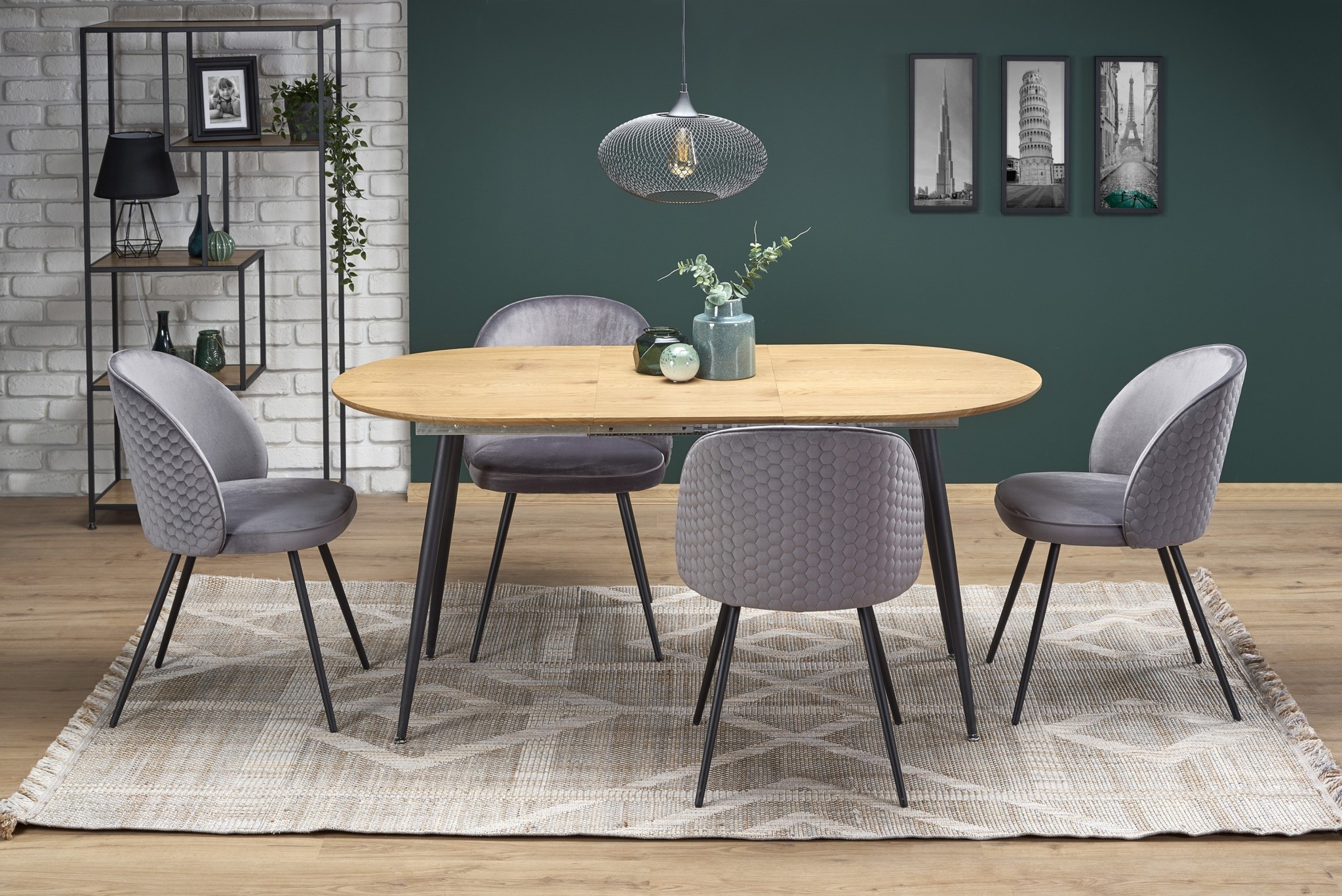 COLORADO - eettafel - ovaal - 120-160x80x74 cm