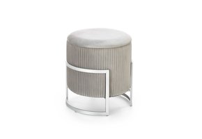 CRICKET - poef - stof - modern - 40x46x40 cm - lichtgrijs