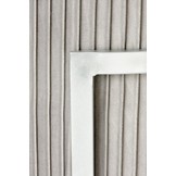 CRICKET - poef - stof - modern - 40x46x40 cm - lichtgrijs