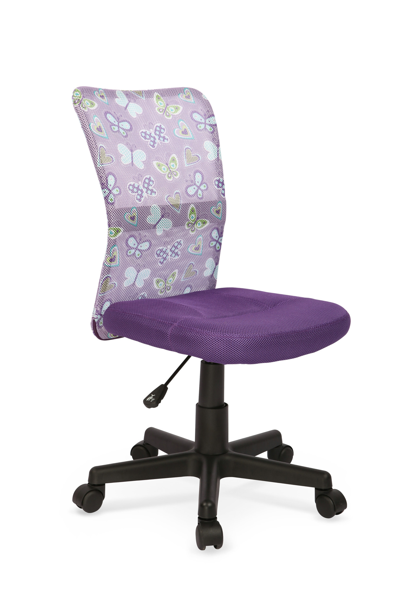 DINGO - kinderbureaustoel - gaas - 48x86-98x56 cm - paars