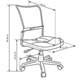 DINGO - kinderbureaustoel - gaas - 48x86-98x56cm - roze