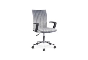 DINGO - kinderbureaustoel - stof - 55x88-98x58 cm - grijs