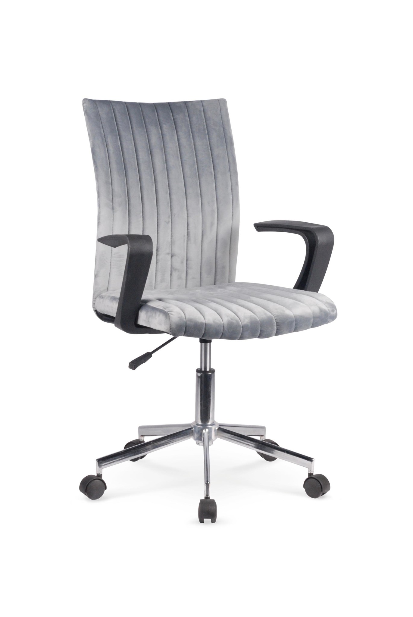 DINGO - kinderbureaustoel - stof - 55x88-98x58 cm - grijs