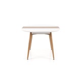 EDWARD - eettafel - hout - ovaal - 120-200x100x75 cm - wit