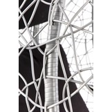 EGGY - hangstoel - rotan - 195x106x112 - zwart grijs