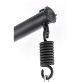 EGGY - hangstoel - rotan - 195x106x112 - zwart grijs