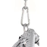 EGGY - hangstoel - rotan - 195x106x112 - zwart grijs