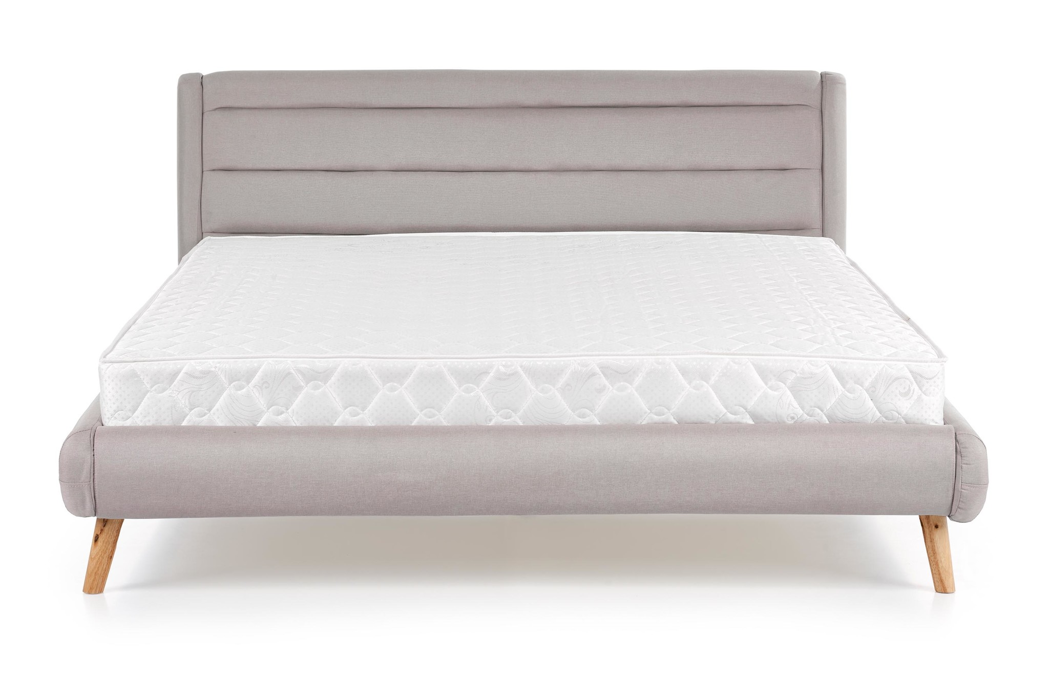 ELANDA - tweepersoonsbed - hout - 232x179x86 cm - grijs
