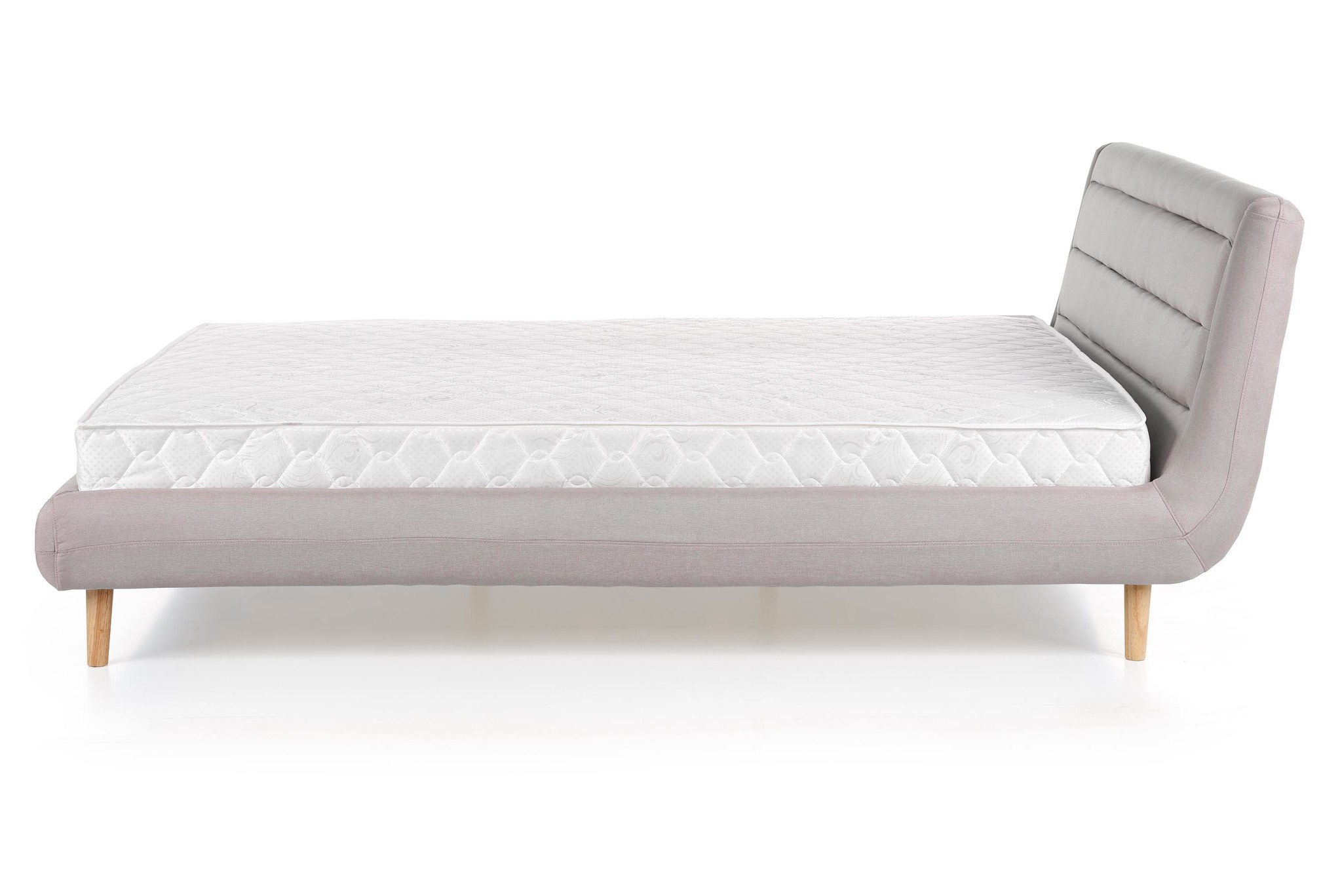 ELANDA - tweepersoonsbed - hout - 232x179x86 cm - grijs