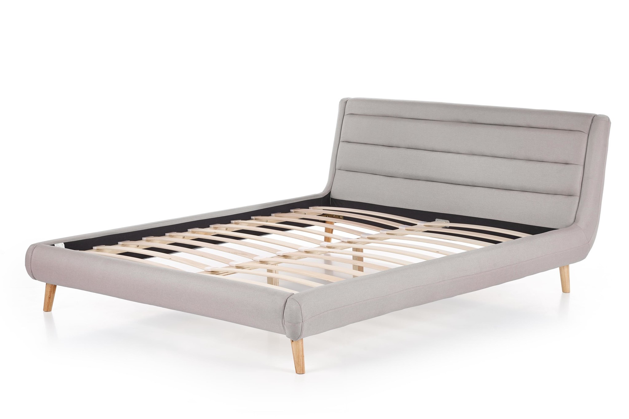 ELANDA - tweepersoonsbed - hout - 232x179x86 cm - grijs