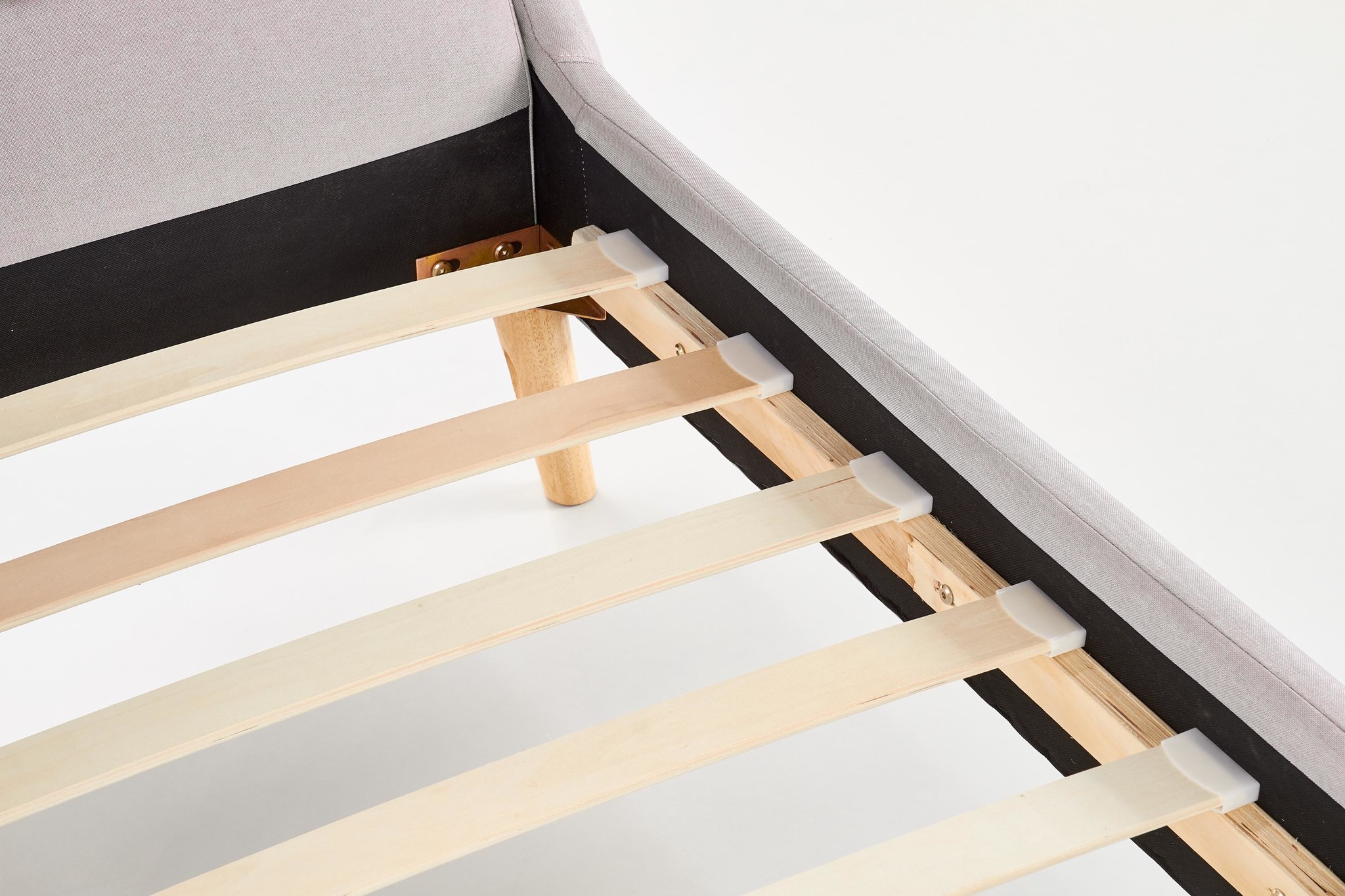 ELANDA - tweepersoonsbed - hout - 232x179x86 cm - grijs