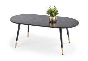 EMBOSA - salontafel - hout - ovaal - 120x47x60 cm - zwart