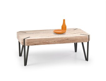 EMILY - salontafel - hout - rechthoekig - 110x42x60 cm - zwart