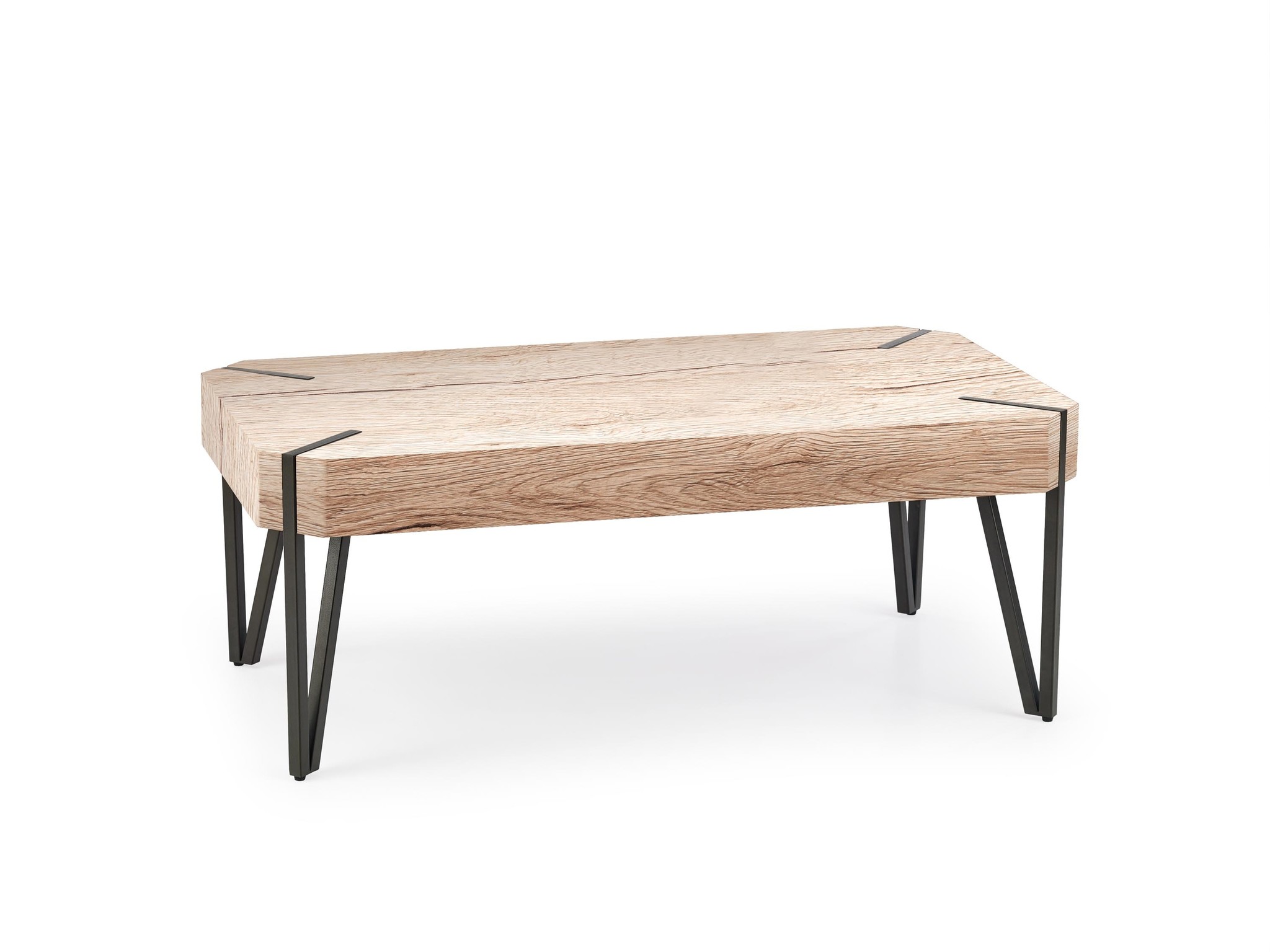 EMILY - salontafel - hout - rechthoekig - 110x42x60 cm - zwart