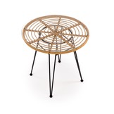 FALCON  - eettafel - kunststof rotan - 79x79x76 cm