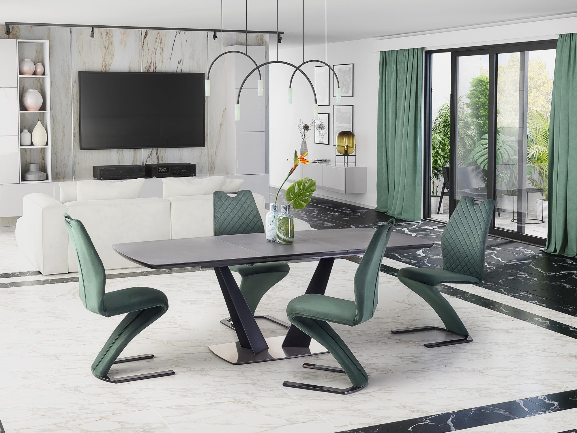 FANGOR - eettafel - uitschuifbaar - 160-220x90x76 cm