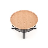 FLORENCE - salontafel - kunststof rotan - 80x45x80 cm - zwart