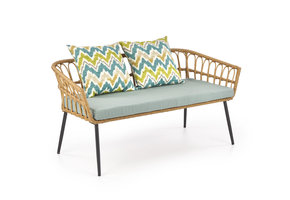 GARDENA - zitbank - synthetisch rotan - 140x58x71 cm