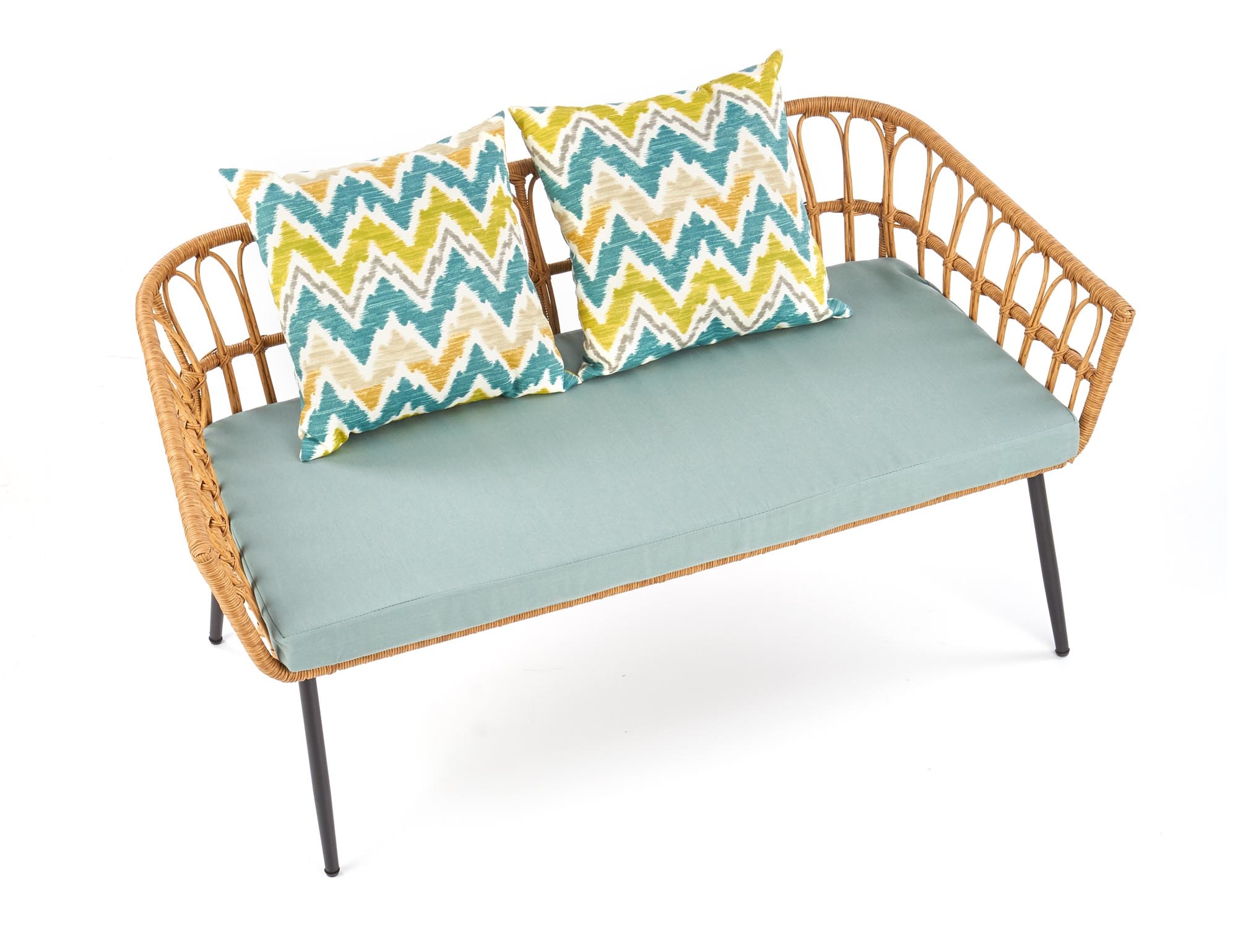 GARDENA - zitbank - synthetisch rotan - 140x58x71 cm