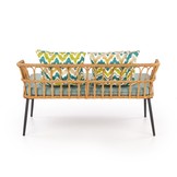 GARDENA - zitbank - synthetisch rotan - 140x58x71 cm