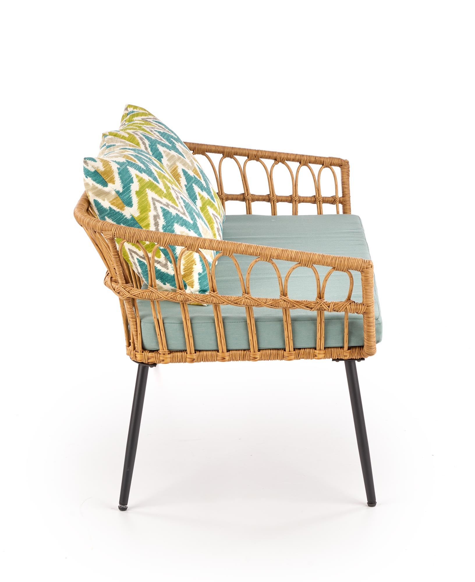 GARDENA - zitbank - synthetisch rotan - 140x58x71 cm