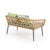 GARDENA - zitbank - synthetisch rotan - 140x58x71 cm