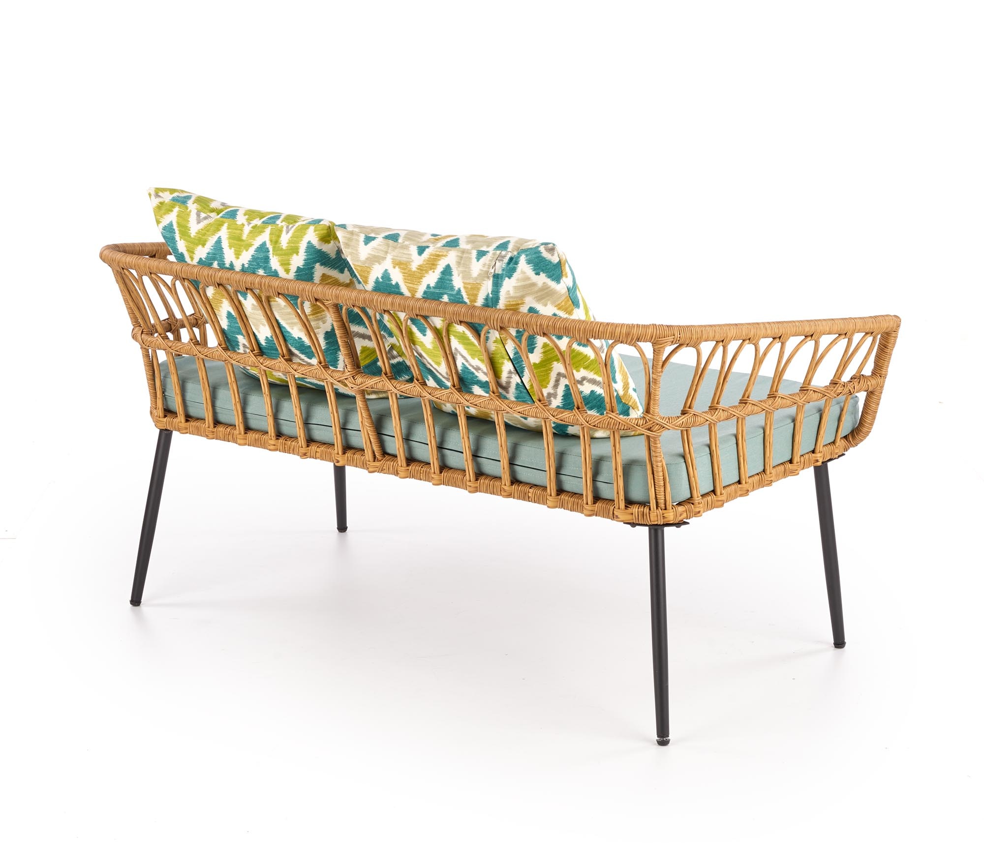 GARDENA - zitbank - synthetisch rotan - 140x58x71 cm