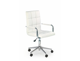 GONZO - kinderbureaustoel - eco leer - 53x93-105x60 cm - wit