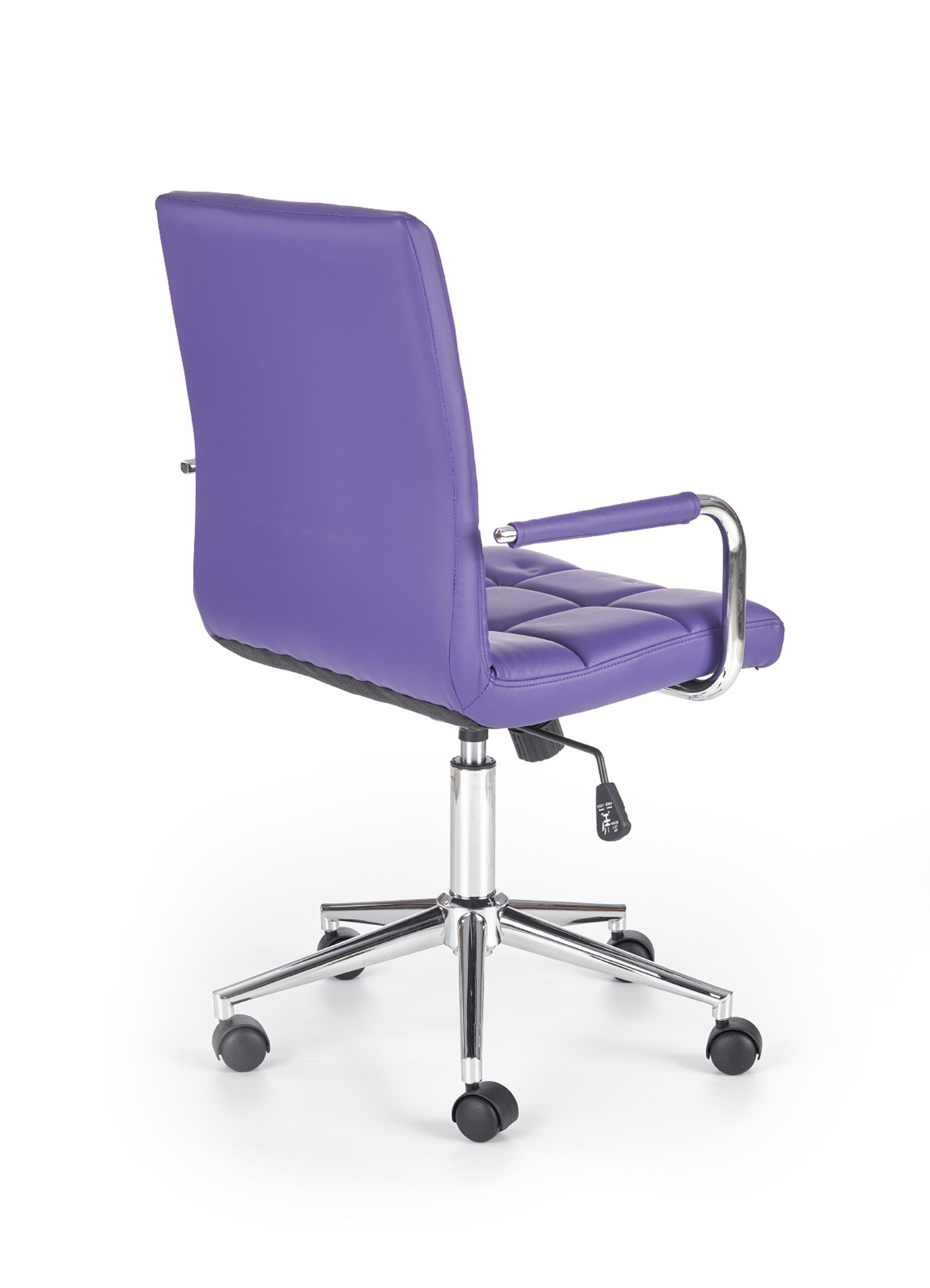 GONZO - kinderbureaustoel - eco leer - 53x93-105x60 cm - paars