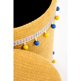 GRADO - poefs - set van twee - opbergruimte - geel