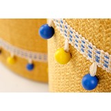 GRADO - poefs - set van twee - opbergruimte - geel